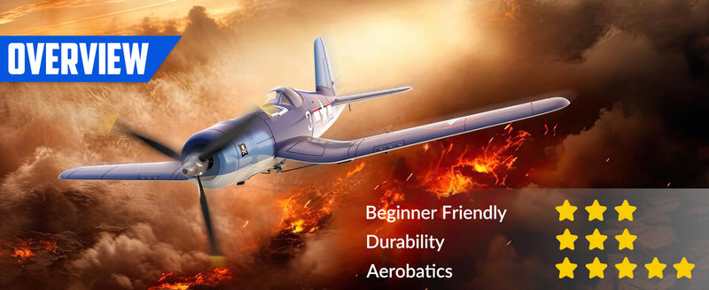 VOLANTEXRC Corsair F4U Scale Remote Control WarbirdAirplane for Beginners Xpilot Gyro Stabilizer