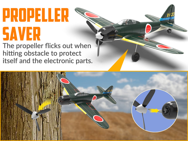 VOLANTEXRC Zero 4ch Remote Control Airplane for Beginners with Xpilot Stabilization System