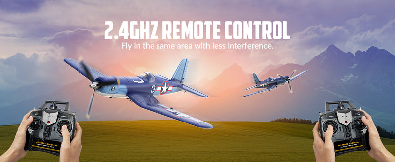 VOLANTEXRC Corsair F4U Scale Remote Control WarbirdAirplane for Beginners Xpilot Gyro Stabilizer