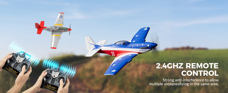 VOLANTEXRC 4-CH Airplanes P51 Mustang