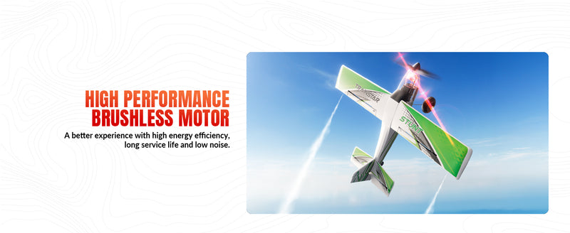 RC Foam Airplane Trainstar Stunt 500mm Wingspan RTF with 2.4GHz Brushless Motor and Gyro (Green)