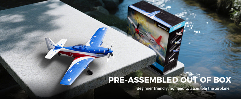 VOLANTEXRC 4-CH Airplanes P51 Mustang