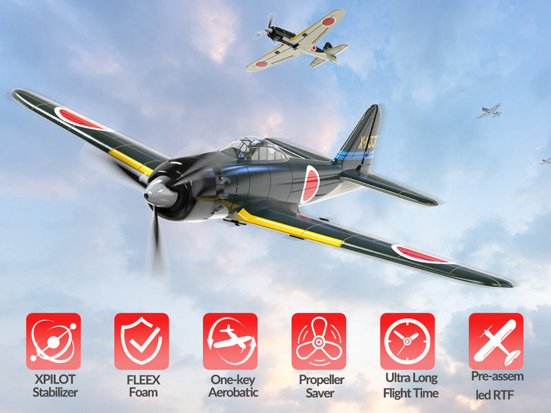 VOLANTEXRC Zero 4ch Remote Control Airplane for Beginners with Xpilot Stabilization System