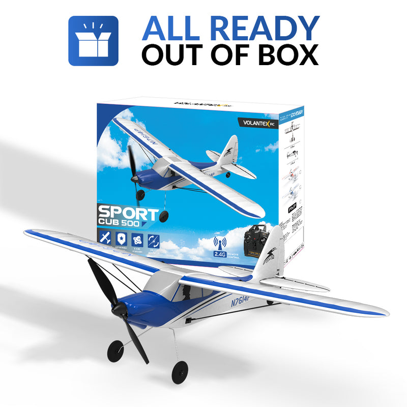 VOLANTEXRC Sport Cub 500mm Wingspan RC Trainer Airplane for Beginners with Xpilot Stabilization System