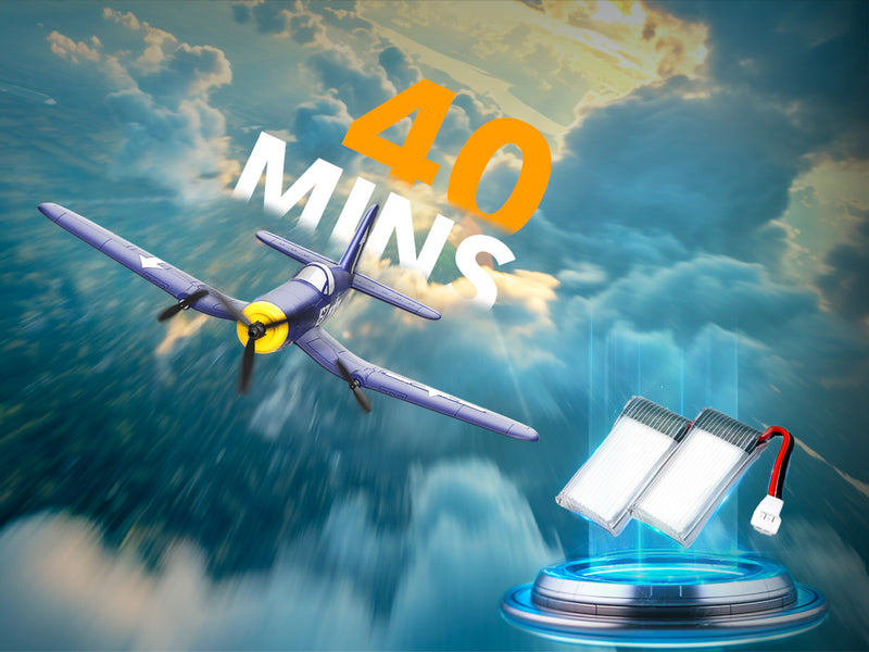 VOLANTEXRC 3-CH Airplanes BF109 WWII Remote Control Airplane for Beginners with Gyro Stabilization System