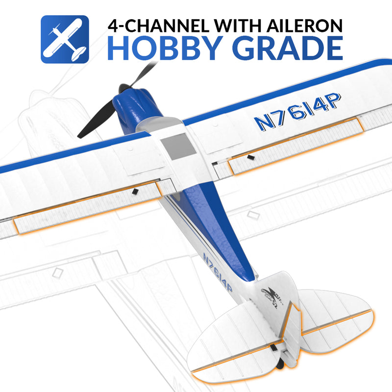 VOLANTEXRC Sport Cub 500mm Wingspan RC Trainer Airplane for Beginners with Xpilot Stabilization System