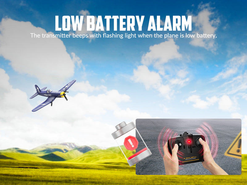 VOLANTEXRC 3-CH Airplanes BF109 WWII Remote Control Airplane for Beginners with Gyro Stabilization System