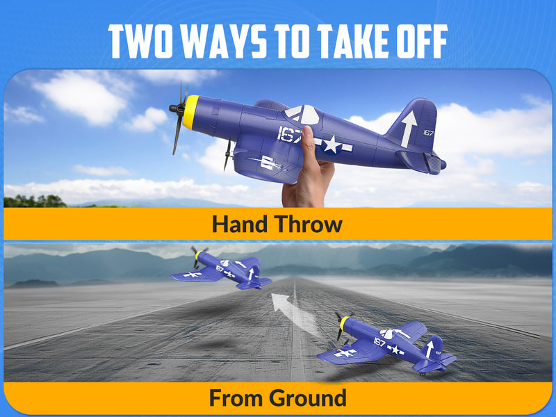 VOLANTEXRC 3-CH Airplanes BF109 WWII Remote Control Airplane for Beginners with Gyro Stabilization System