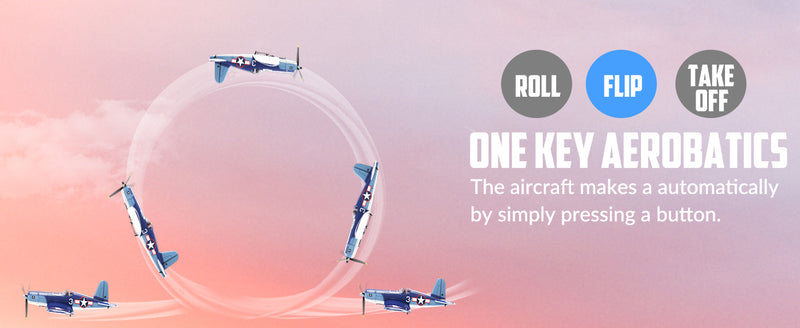 VOLANTEXRC Corsair F4U Scale Remote Control WarbirdAirplane for Beginners Xpilot Gyro Stabilizer