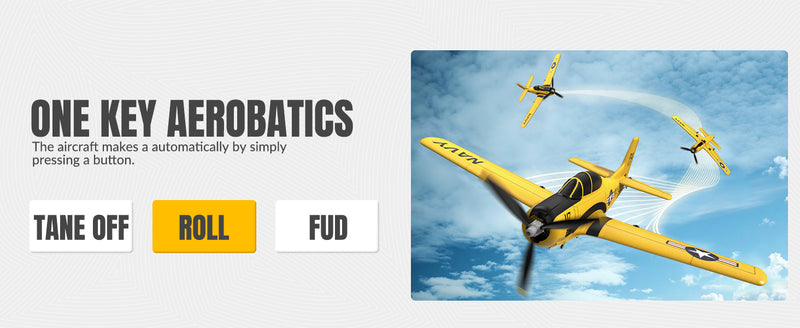 VOLANTEXRC T28 Trojan 4ch RC Trainer Airplane for Beginners with Xpilot Stabilization System (Yellow)