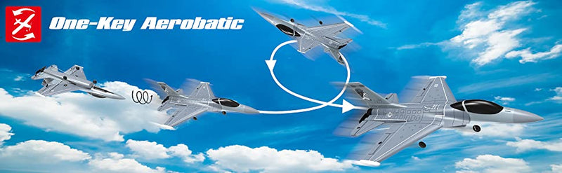 VOLANTEXRC F16 Fighting Falcon Remote Control Airplane for Beginners Xpilot Gyro Stabilizer