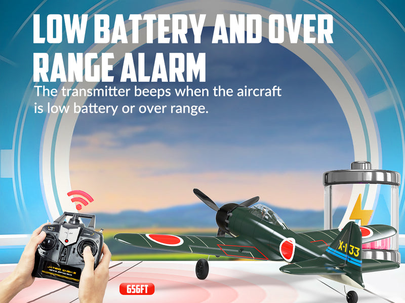 VOLANTEXRC Zero 4ch Remote Control Airplane for Beginners with Xpilot Stabilization System
