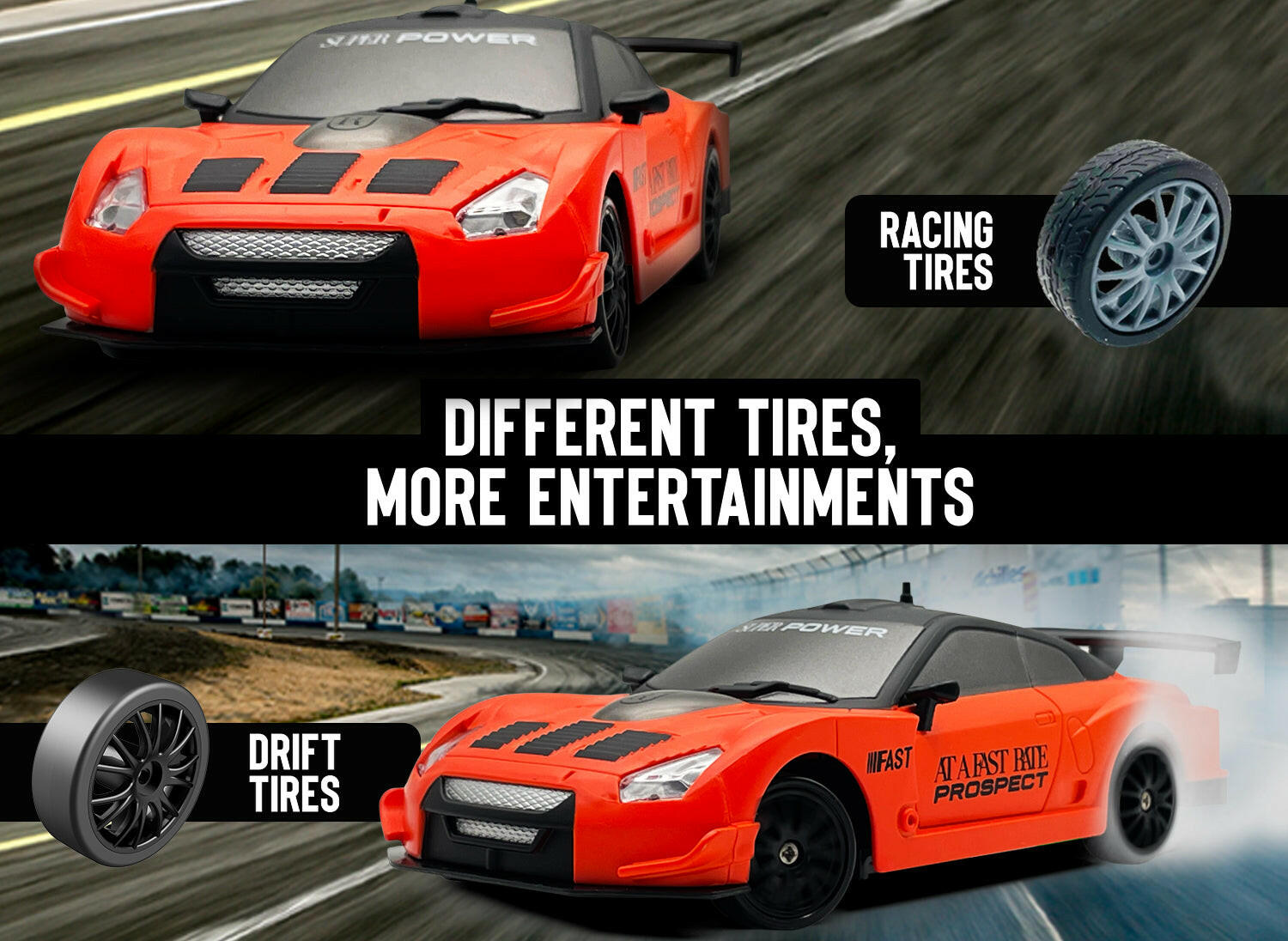 RACENT Blaze Racer: 1:24 Scale RC, 10MPH, LEDs, Drift EXHOBBY Dealer.