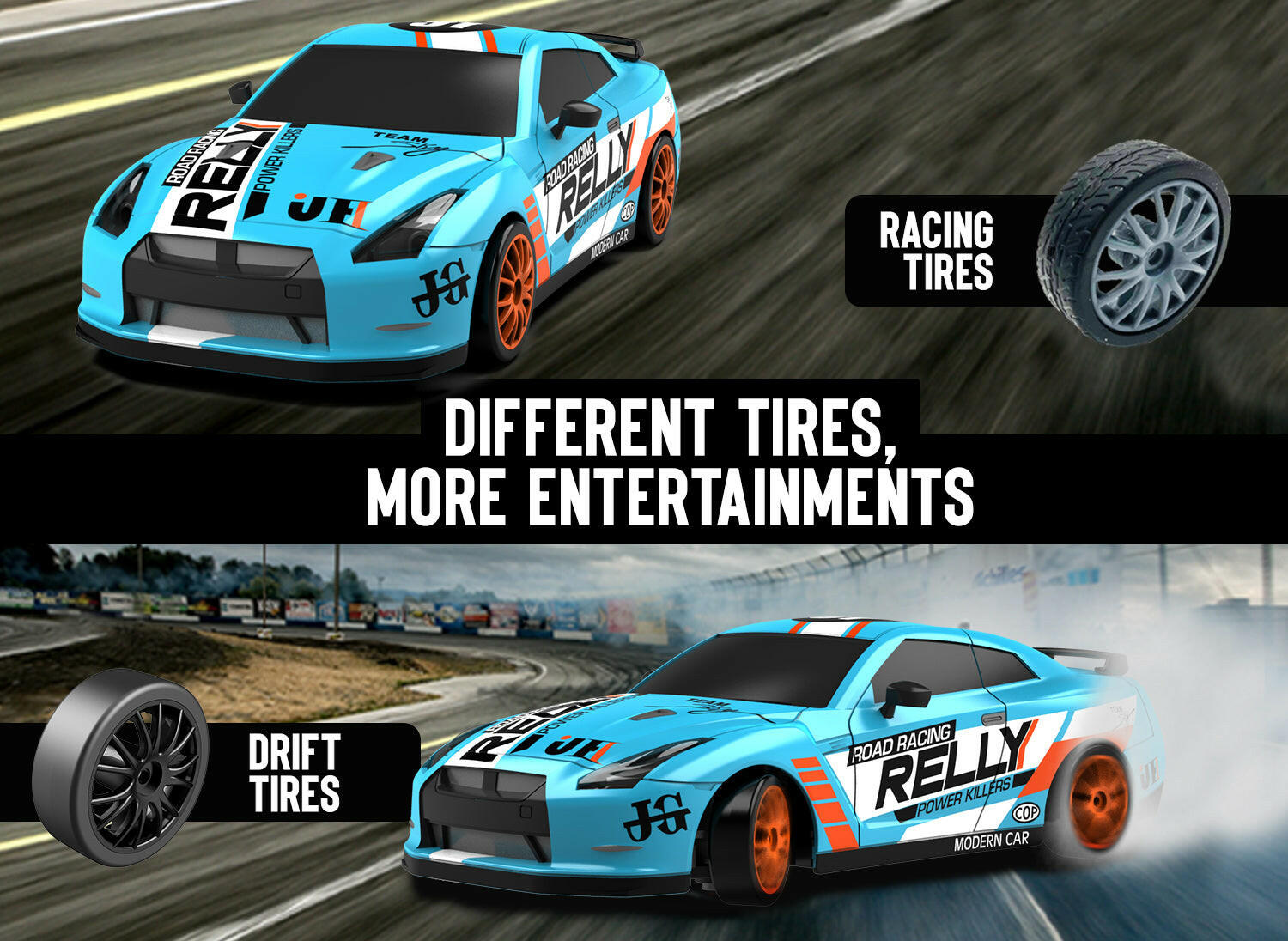 RACENT Thrill Rider: 1:24 4WD, 10MPH, LED, Racing/Drift EXHOBBY Dealer.