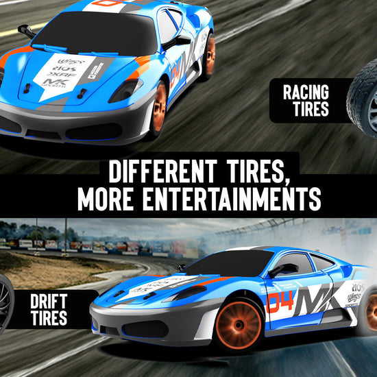 RACENT Speedster: 1:24 RC Car, 10MPH, LED, Drift Wheels EXHOBBY Dealer.