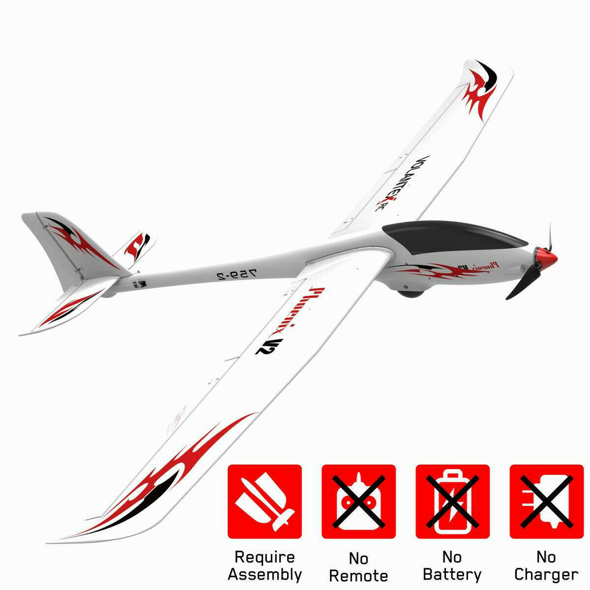 L*e様 CONTROL ELECTRIC SAILPLANE Amazon.com: VOLANTEXRC RC Glider Airplane ASW28 Electric RC