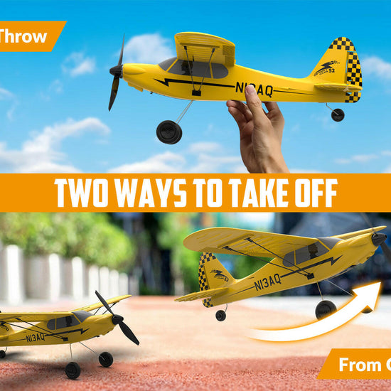 VOLANTEXRC Sport Cub 3ch Remote Control Airplane for Beginners Xpilot Stabilizer Easy Fly EXHOBBY Dealer.