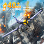 VOLANTEXRC 3-CH Airplanes BF109 WWII Remote Control Airplane for Beginners with Gyro Stabilization System