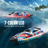 VOLANTEXRC Arrobolt Lumen S Brushless 35+MPH Fast RC Boat for Lakes RED