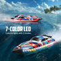 VOLANTEXRC Arrobolt Lumen S Brushless 35+MPH Fast RC Boat for Lakes RED