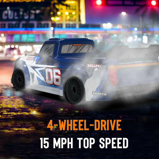 Racent Remote Control Car 1:14 Scale Drift RC Cars for Kids 2.4Ghz 4WD with Led Light EXHOBBY Dealer.