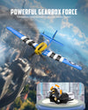 VOLANTEXRC 4-CH Airplanes P51 Mustang WWII Remote Control Airplane for Beginners with Xpilot Stabilization System （Blue）