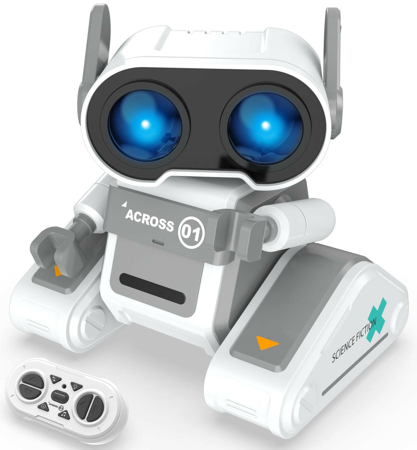 STEMTRON Rechargeable RC Robot Toys with Auto Demo, Dance Moves, Music for Kids (Grey) EXHOBBY Dealer.