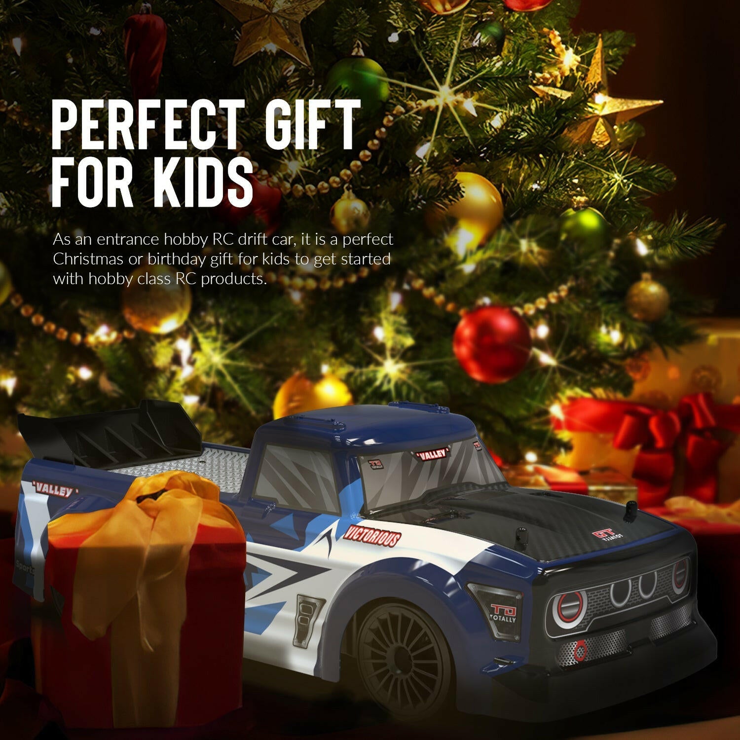 Racent Remote Control Car 1:14 Scale Drift RC Cars for Kids 2.4Ghz 4WD with Led Light EXHOBBY Dealer.