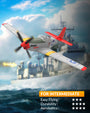 VOLANTEXRC Mustang P51 Easy Fly Warbird Remote Control Airplane for Beginners Xpilot Gyro Stabilizer （Red）