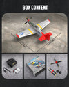 VOLANTEXRC Mustang P51 Easy Fly Warbird Remote Control Airplane for Beginners Xpilot Gyro Stabilizer （Red）