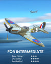 VOLANTEXRC Spitfire Scale Warbird RC Airplane for Beginners with Xpilot Stabilization System