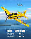 VOLANTEXRC T28 Trojan 4ch RC Trainer Airplane for Beginners with Xpilot Stabilization System （Yellow）