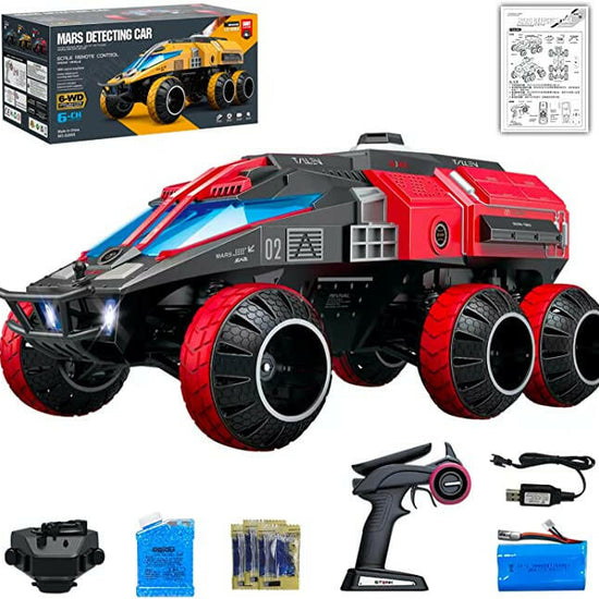 RACENT RC Crawler 1:12 Sale 6X6 2.4GHZ 15kmh Off Road All Terrain Monster Trucks with Colorful Led Lights (Red) EXHOBBY Dealer.