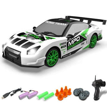 RACENT Drift King: 1:24 4WD RC, 10MPH, LED Lights EXHOBBY Dealer.