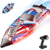 VOLANTEXRC Arrobolt Lumen S Brushless 35+MPH Fast RC Boat for Lakes RED