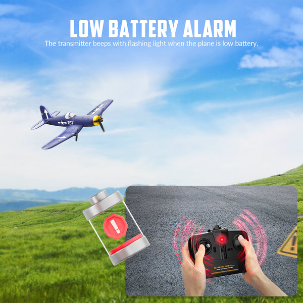VOLANTEXRC 3-CH Airplanes BF109 WWII Remote Control Airplane for Beginners with Gyro Stabilization System