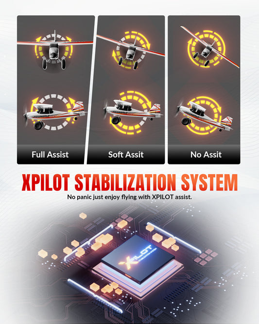 500mm RC Foam Airplane Trainstar Stunt RTF with 2.4GHz Brushless Motor Gyro Stabilized for Beginners (Orange)