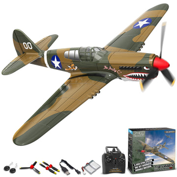 VOLANTEXRC Warhawk P40 Remote Control Airplane for Beginners with Xpilot Stabilization System