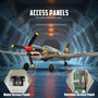 VOLANTEXRC Warhawk P40 Remote Control Airplane for Beginners with Xpilot Stabilization System