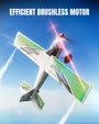 RC Foam Airplane Trainstar Stunt 500mm Wingspan RTF with 2.4GHz Brushless Motor and Gyro (Green)
