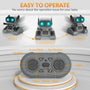 STEMTRON Rechargeable RC Robot Toys with Auto Demo, Dance Moves, Music for Kids (Black) EXHOBBY Dealer.