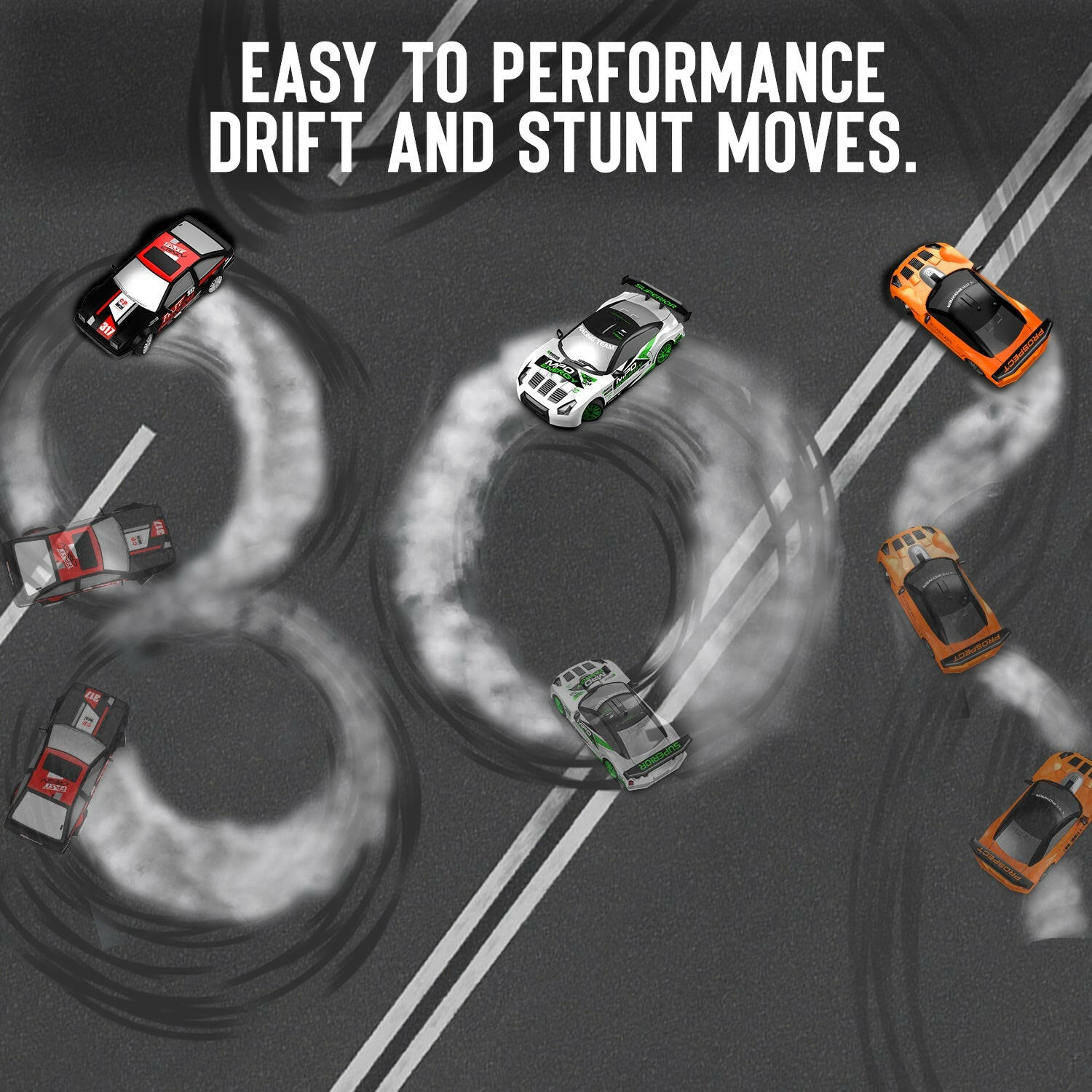 RACENT Drift King: 1:24 4WD RC, 10MPH, LED Lights EXHOBBY Dealer.