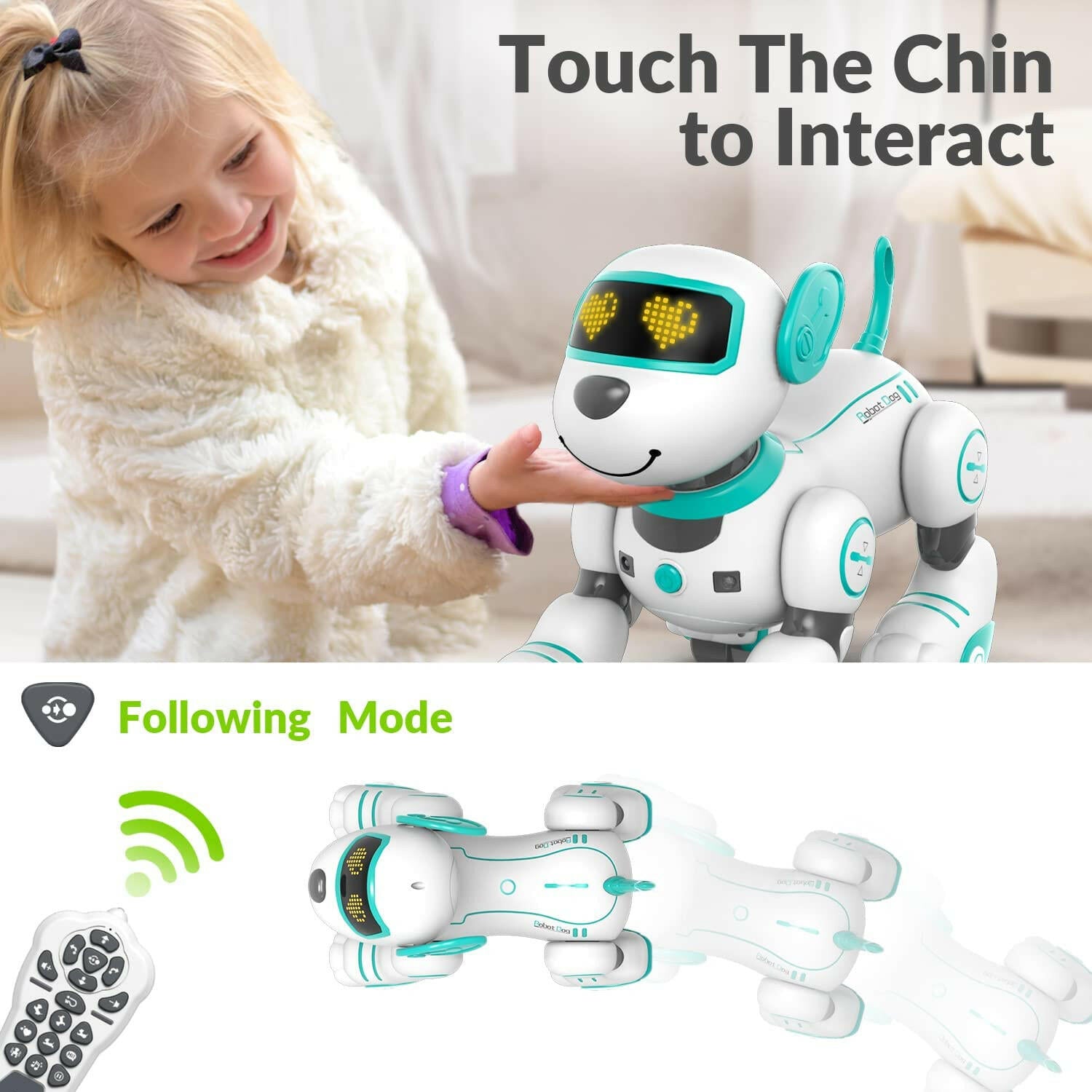 STEMTRON Programmable Interactive & Smart Dancing Remote Control Robot Dog Toy(Blue) EXHOBBY Dealer.