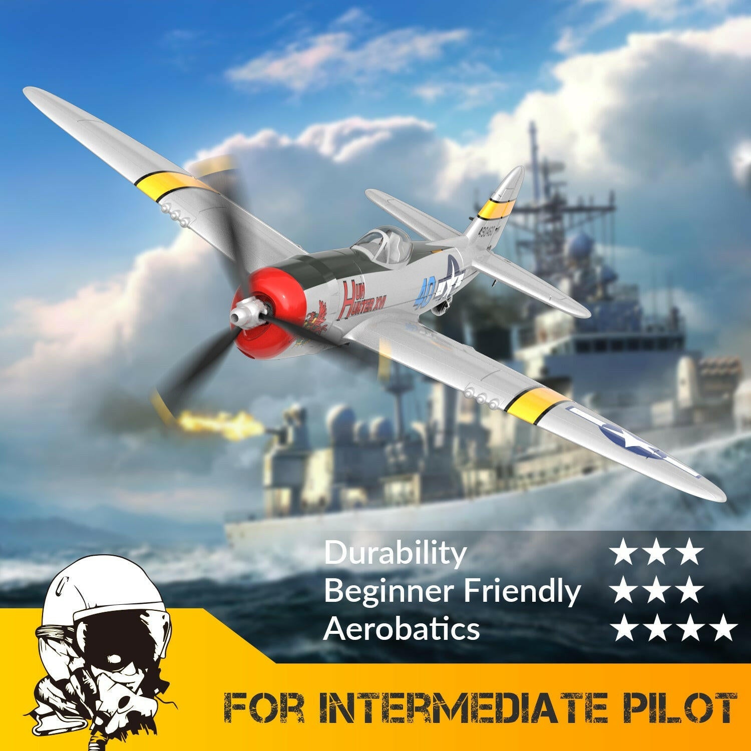 P-47 Thunderbolt RC Warbird Plane VOLANTEXRC Official - EXHOBBY