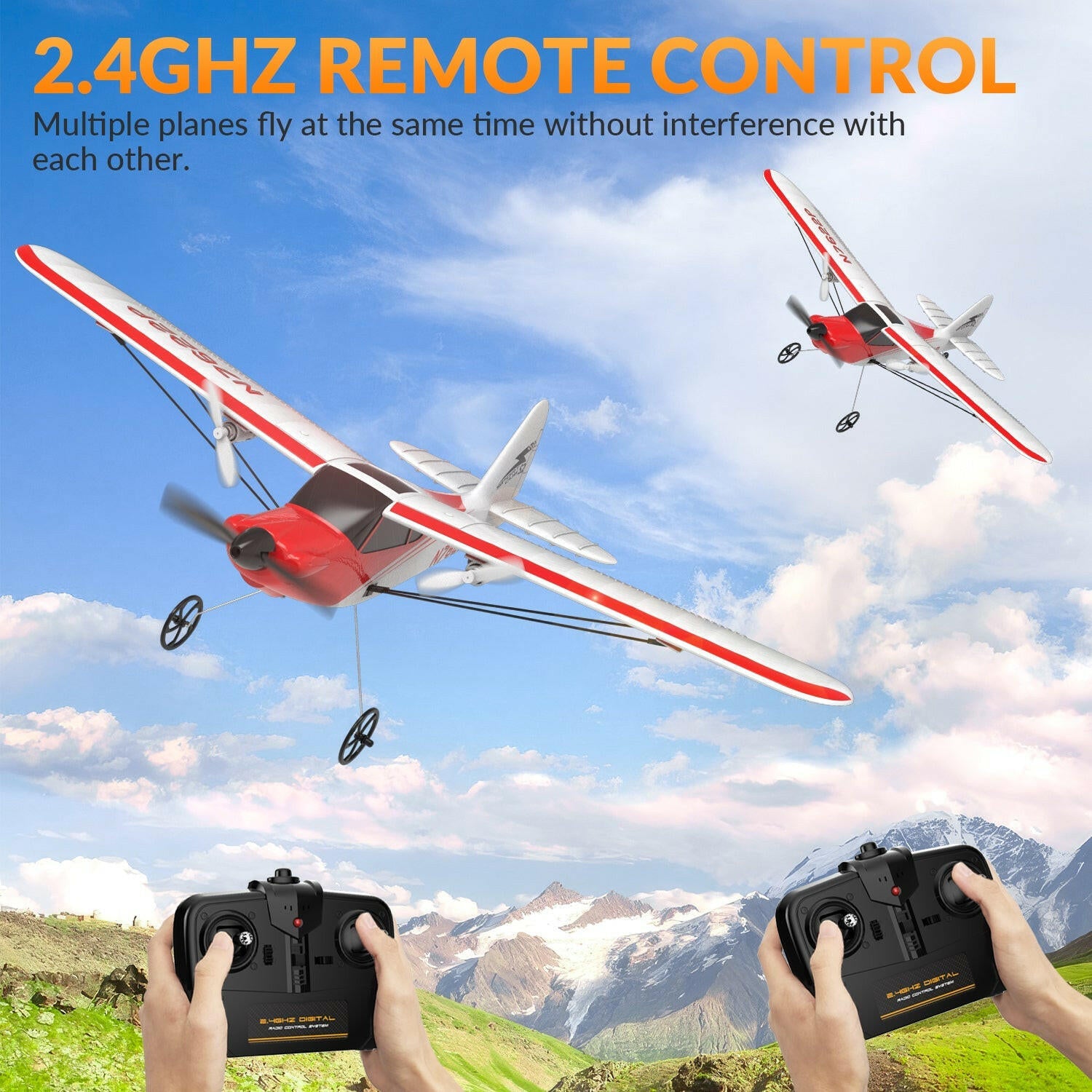 VOLANTEXRC Sport Cub 2channels Beginners RC Plane Gyro Stabilizer Easy Fly Remote Control Airplane EXHOBBY Dealer.