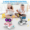 STEMTRON Rechargeable RC Robot Toys with Auto Demo, Dance Moves, Music for Kids (Pink) EXHOBBY Dealer.
