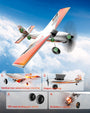 500mm RC Foam Airplane Trainstar Stunt RTF with 2.4GHz Brushless Motor Gyro Stabilized for Beginners (Orange)