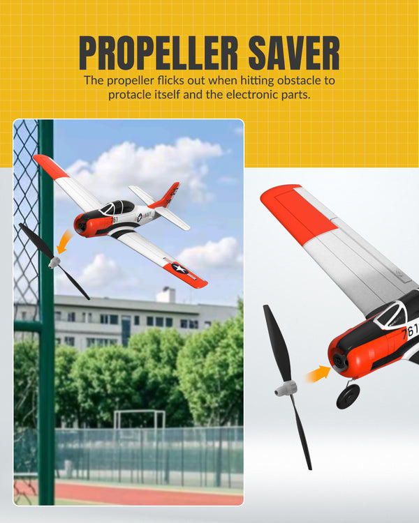 VOLANTEXRC T28 Trojan 4ch RC Trainer Airplane for Beginners with Xpilot Stabilization System （White）