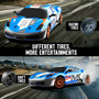 RACENT Speedster: 1:24 RC Car, 10MPH, LED, Drift Wheels EXHOBBY Dealer.