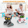 STEMTRON Rechargeable RC Robot Toys with Auto Demo, Dance Moves, Music for Kids (Black) EXHOBBY Dealer.
